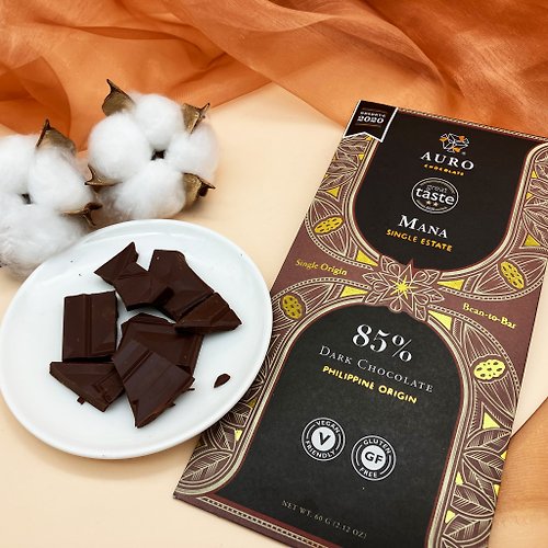 Auro Chocolate 奧洛頂級巧克力 AURO 單一莊園典藏 85% 黑巧克力- Mana莊園
