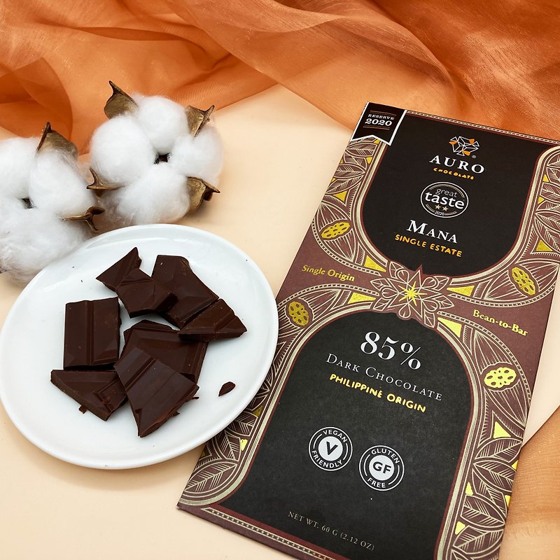 AURO Single Estate Collection 85% Dark Chocolate - Mana Manor - ช็อกโกแลต - วัสดุอื่นๆ 