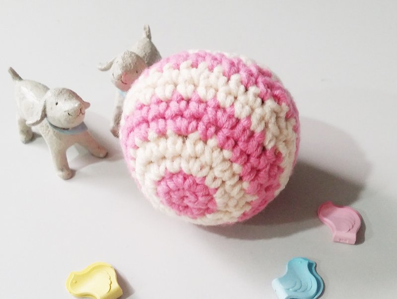 Yarn Knitting Ball-Large - Pet Toys - Other Materials Pink