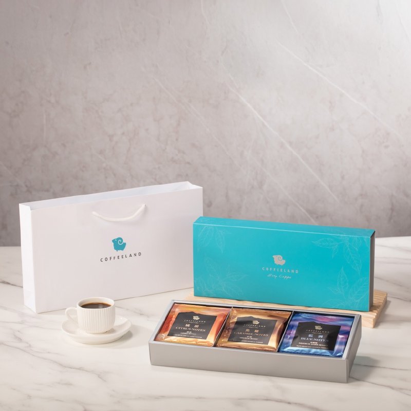 COFFEELAND | 伴手禮盒-9入濾掛咖啡-金典款(橘韻/藍調/焦糖) - 咖啡/咖啡豆 - 新鮮食材 藍色