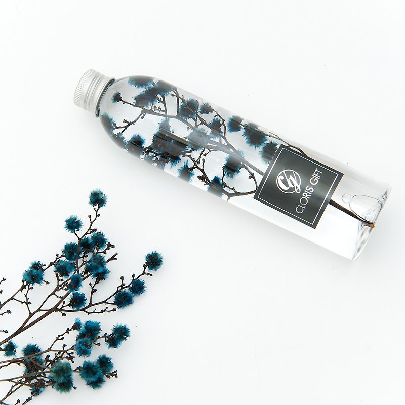 Liquid Specimen Bottle Series [Sapphire Ring] - Cloris Gift Glass Flower - ตกแต่งต้นไม้ - พืช/ดอกไม้ สีน้ำเงิน