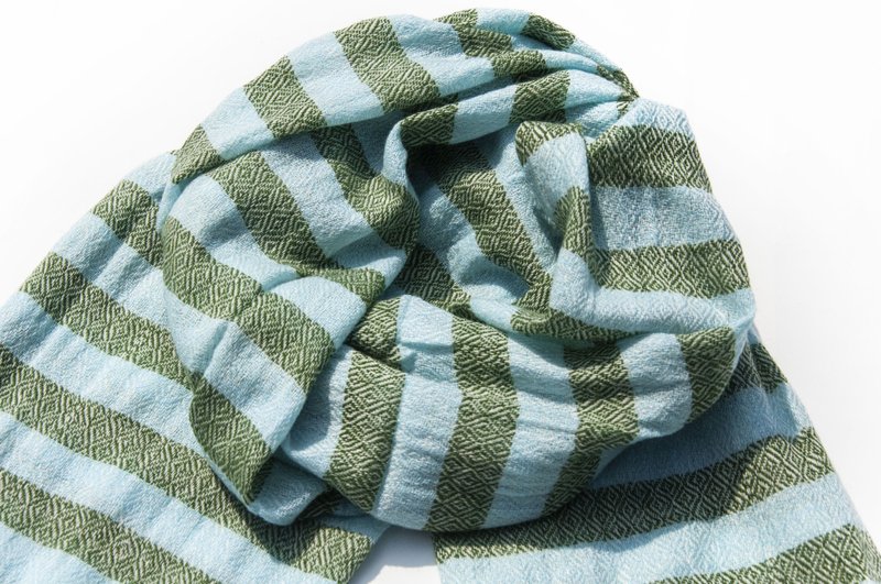 Cashmere Knitted Scarf Pure Wool Scarf Handwoven Scarf Woven Scarf-Online Shopping-Greece - Knit Scarves & Wraps - Wool Multicolor