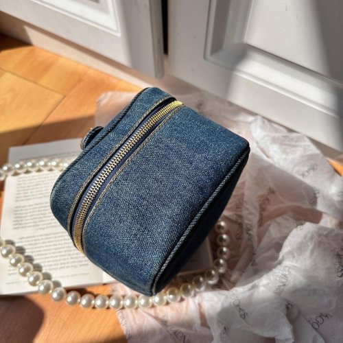VINTAGE シャネル カメラバッグ デニム CHANEL】シャネル『デニムハンドバッグ』レディース 1週間保証