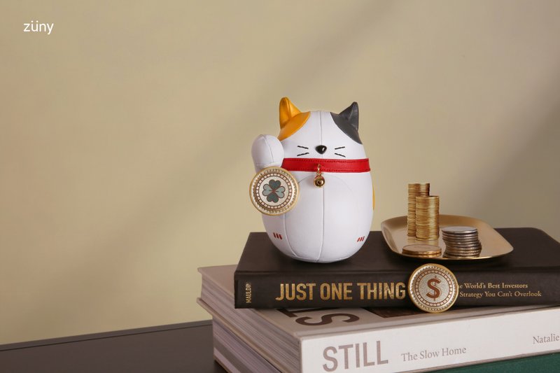 【Paperweight】Lucky Cat-Fuu (Fortune Cat) - Items for Display - Faux Leather Multicolor