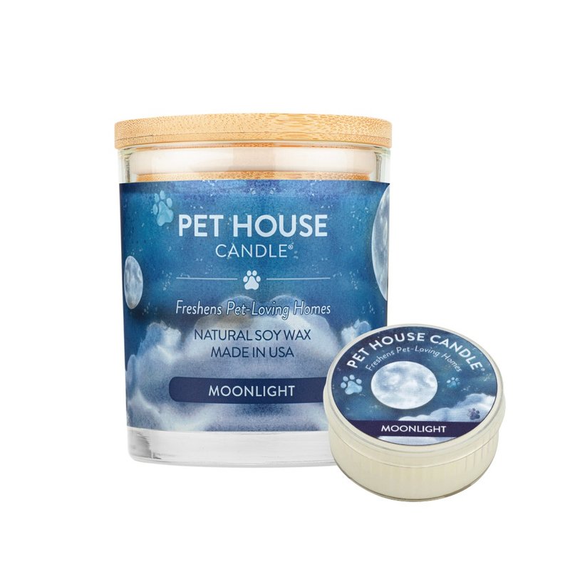 【美國PET HOUSE】室內除臭寵物香氛蠟燭-黑夜月光 - 香氛蠟燭/燭台 - 蠟 