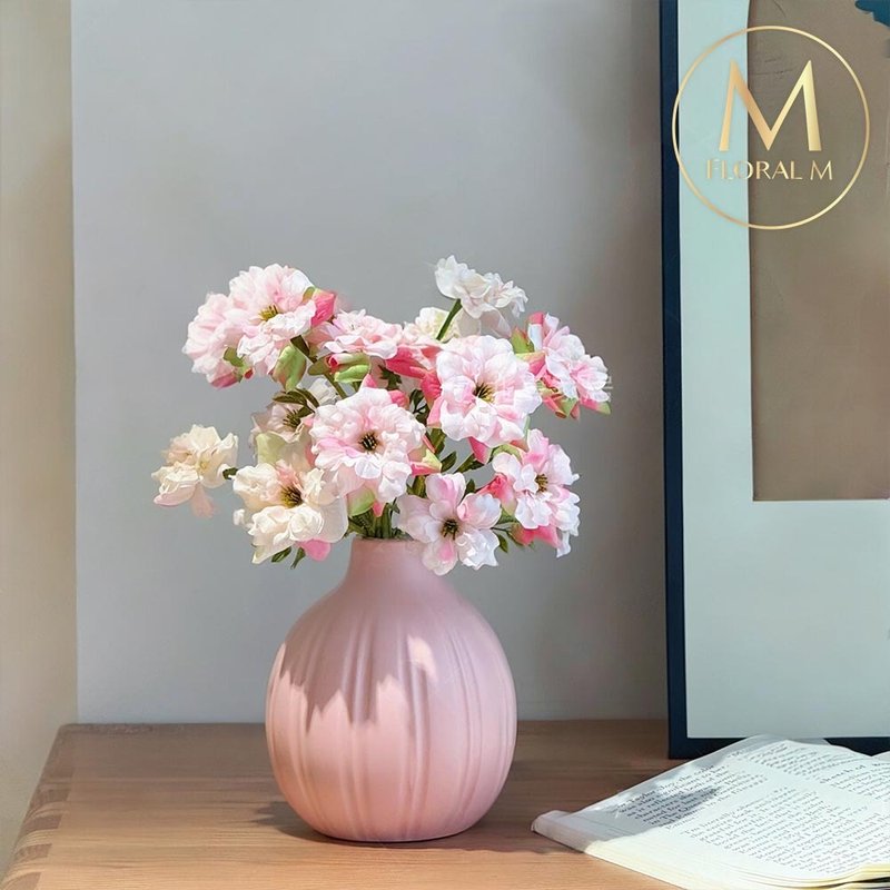 夏日浪漫洛可可薔薇仿真花禮 - 擺飾/家飾品 - 塑膠 金色