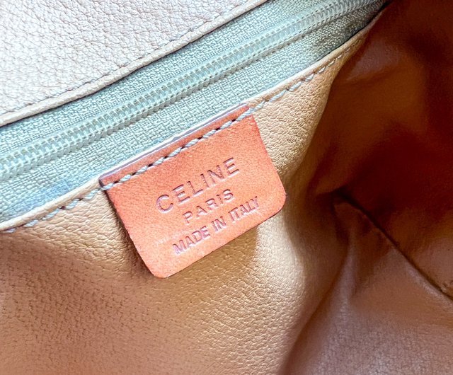ヴィンテージCELINE ショルダーバッグ ホワイト レザー セリーヌ CELINE ヴィンテージ ハンドバッグ ショルダーバッグ