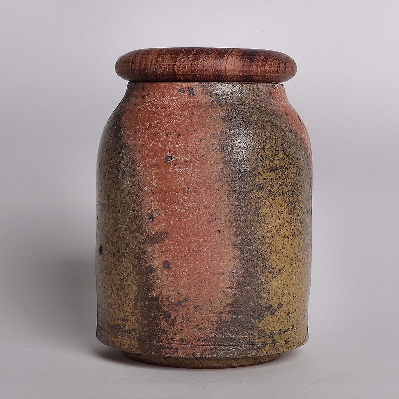Gray glazed Zhiye tinplate can - Teapots & Teacups - Pottery Multicolor