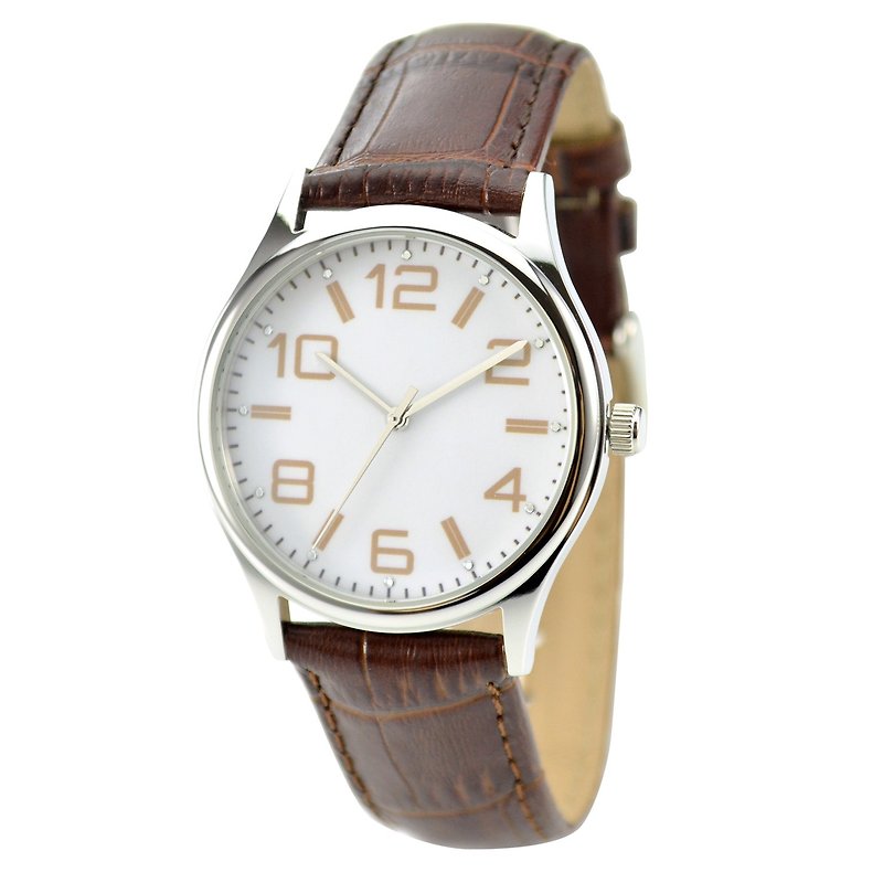 Minimalist Big Index Watch - Unisex - Free shipping worldwide - Women's Watches - Other Metals Khaki