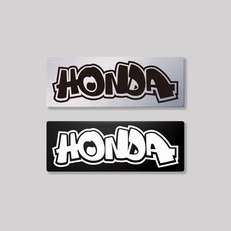 HONDA/HHP/鋁牌飾貼 SunBrother孫氏兄弟 - 貼紙 - 鋁合金 