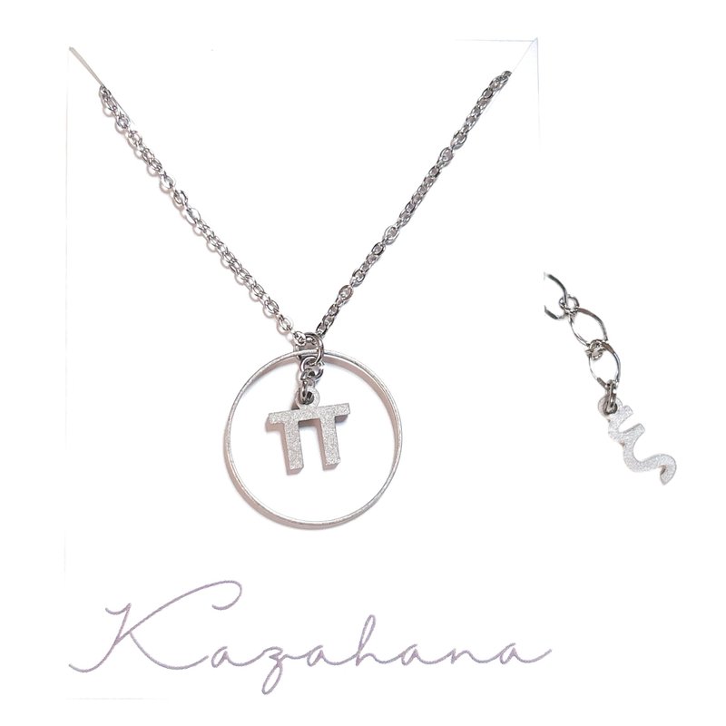 希臘字母項鍊 π, θ - 項鍊 - 其他金屬 銀色
