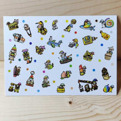 笑喂 Smilehello 明信片/卡片/插畫卡片/生日賀卡 生日快樂每一天(三月壽星)
