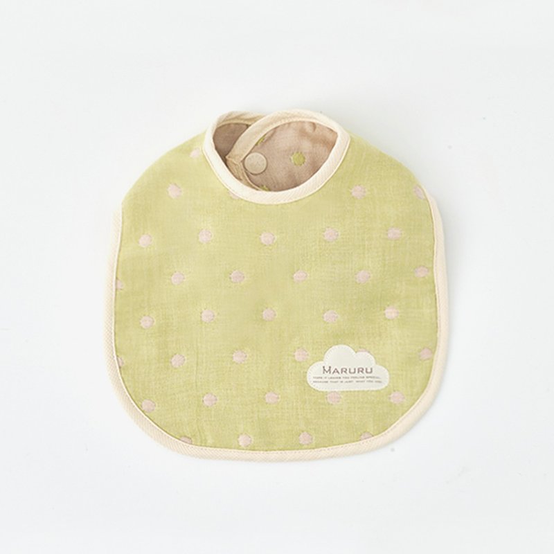 Five-layer gauze drool bib Wizard of Oz [spit towel/baby bib/eating bib] - Bibs - Cotton & Hemp Green