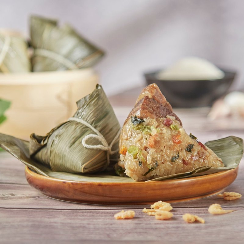 【紅豆食府】上海菜飯鮮肉粽4入禮盒(含運) - 米/五穀雜糧 - 其他材質 