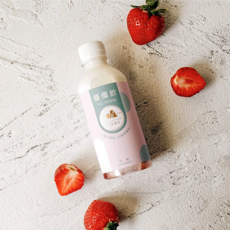 [Limited Strawberry] Youyou Drink Eight Intakes / Pure Fresh Yogurt Drink Without Drip - Yogurt - Fresh Ingredients 