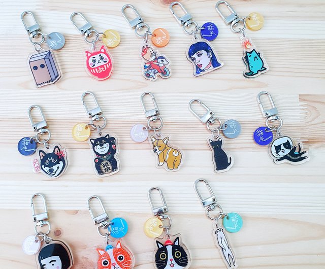 キーホルダー・アクリルキーホルダー and M エコアース広場 / アクリルスタンドキーホルダーM1041 70x70mm