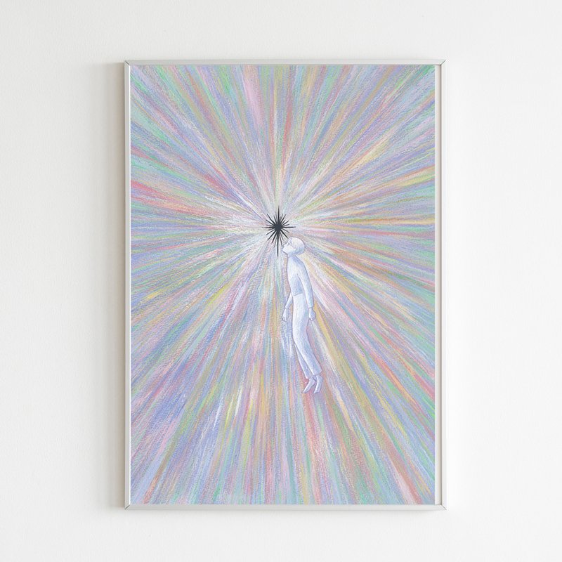 ポスター (A3/A4) - 生命の微光 - ポスター・絵 - 紙 ピンク