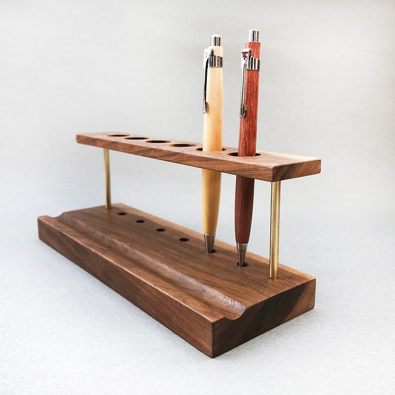 Wood alloy design/log pen holder/mobile phone holder/storage pen holder/pen holder/Paraguayan rosewood - Pen & Pencil Holders - Wood Brown