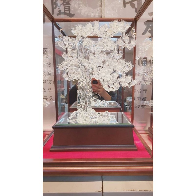 琉璃 松鶴同春 開幕送禮 升遷送禮 退休送禮 退伍賀禮 新居落成 - 其他 - 其他材質 金色