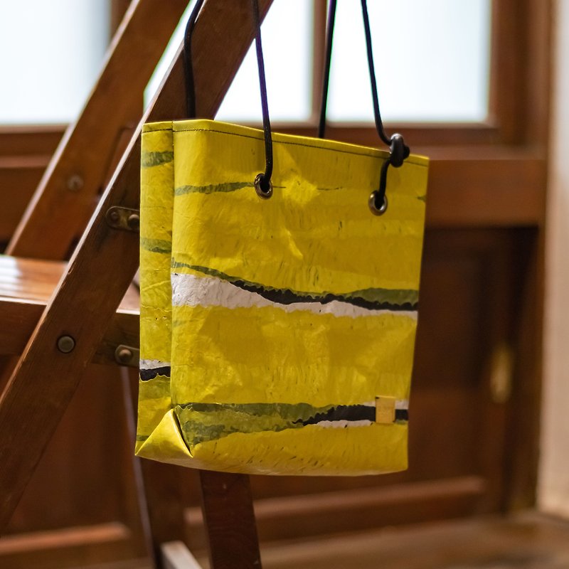 QIPU Mud Limited Edition—Soft Plastic Tote Bag - Handbags & Totes - Plastic Yellow