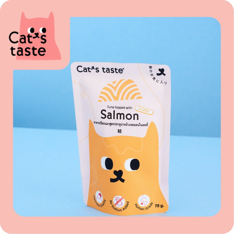 Cat's Taste Tuna Salmon Jelly Wet Cat Food - Dry/Canned/Fresh Food - Fresh Ingredients 