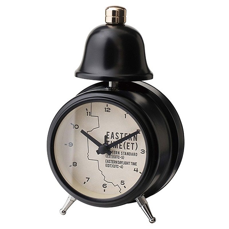 Eastern-Eastern Style Alarm Clock (Black) - นาฬิกา - โลหะ สีดำ
