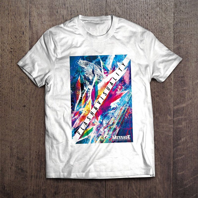 イグアナアートTシャツ FLASH&amp;VISUALITY