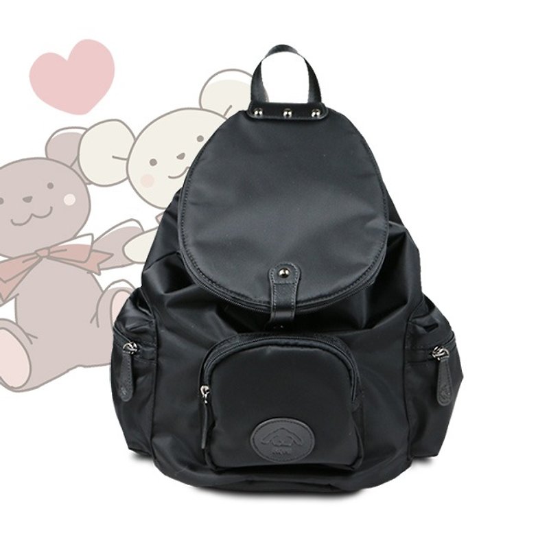 [After Love Bag Mini]-Candied Black Mother Bag/Backpack/Lady Bag - กระเป๋าคุณแม่ - วัสดุกันนำ้ สีดำ
