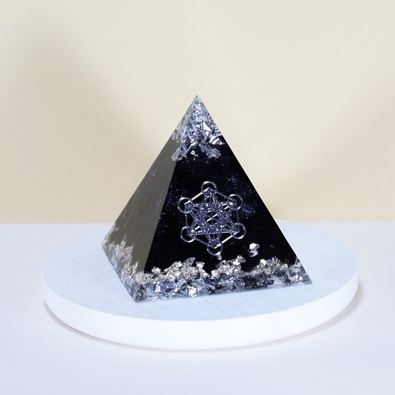 [Taihua Suifang villain] Blue Stone • Obsidian energy tower - Items for Display - Gemstone Black