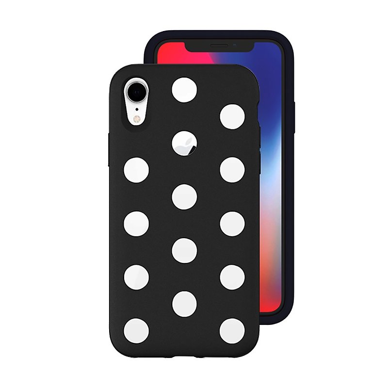 AndMesh-iPhone XR Dot Double Collision Protective Case-Black (4571384958585 - Phone Cases - Other Materials Black