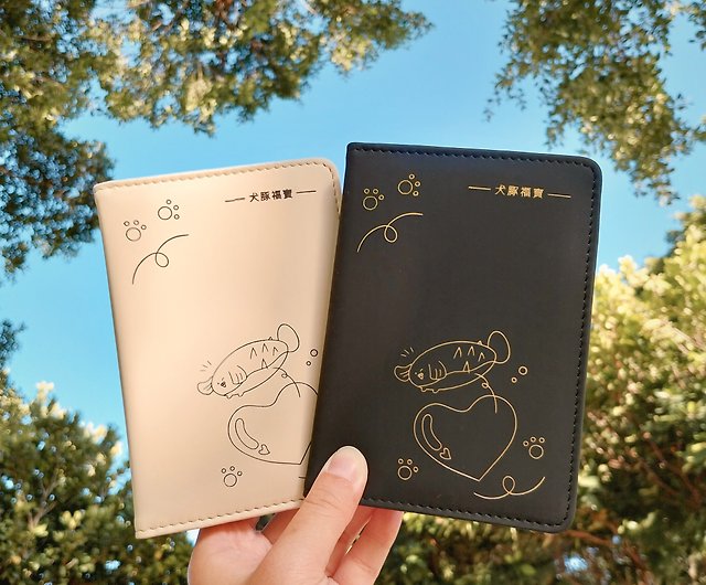 Dolphin Fu Bao] Cute Passport Holder