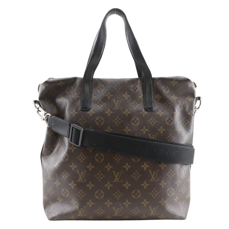 【日本直送】ルイ・ヴィトン LOUIS VUITTON キタン トートバッグ モノグラムマカサー 2WAYショルダー M40388 茶/黒 DU4100【中古】 - 手提包/手提袋 - 人造皮革 咖啡色