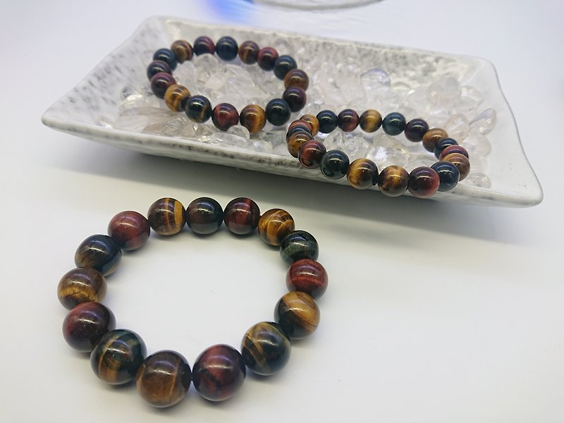 Determined to set up a tiger eye stone bracelet with you forever - Bracelets - Semi-Precious Stones Gold