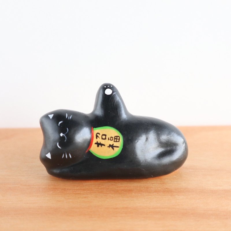 寝そべり　招き猫　黒猫 - 擺飾/家飾品 - 紙 黑色