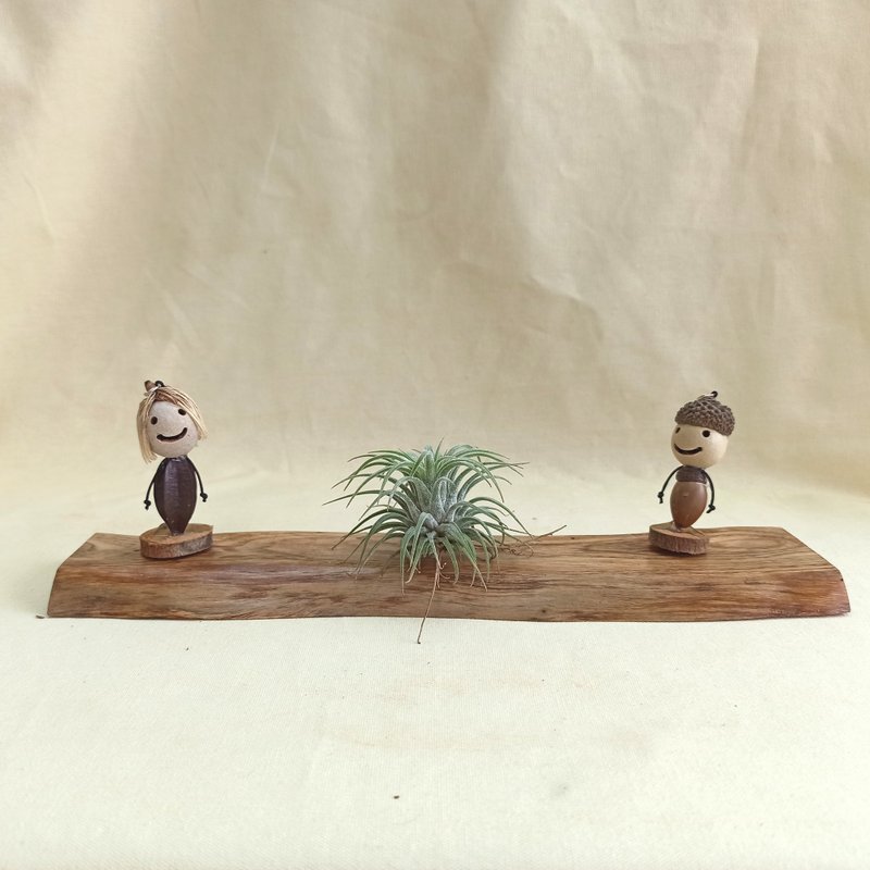 【原木座台】-亞杉(尺寸29x8x1.3CM) - 擺飾/家飾品 - 木頭 卡其色