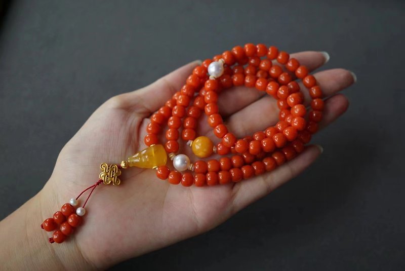 The red jade raw ore is red in the south of Sichuan. life number 1 - Bracelets - Gemstone 