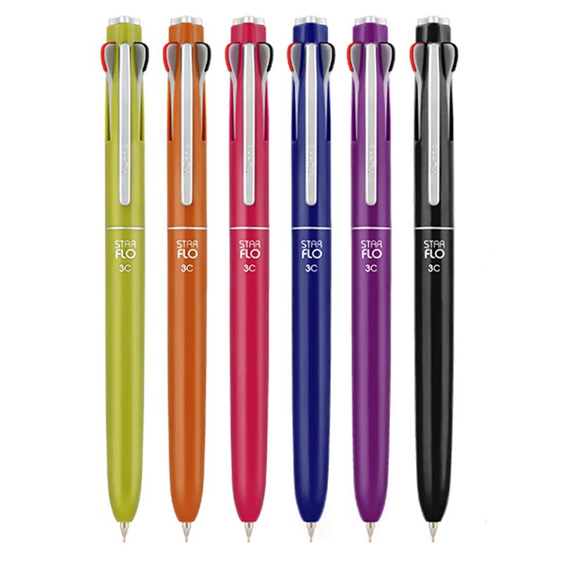 Morris Triangle Tri-color Ball Pen - Ballpoint & Gel Pens - Plastic 