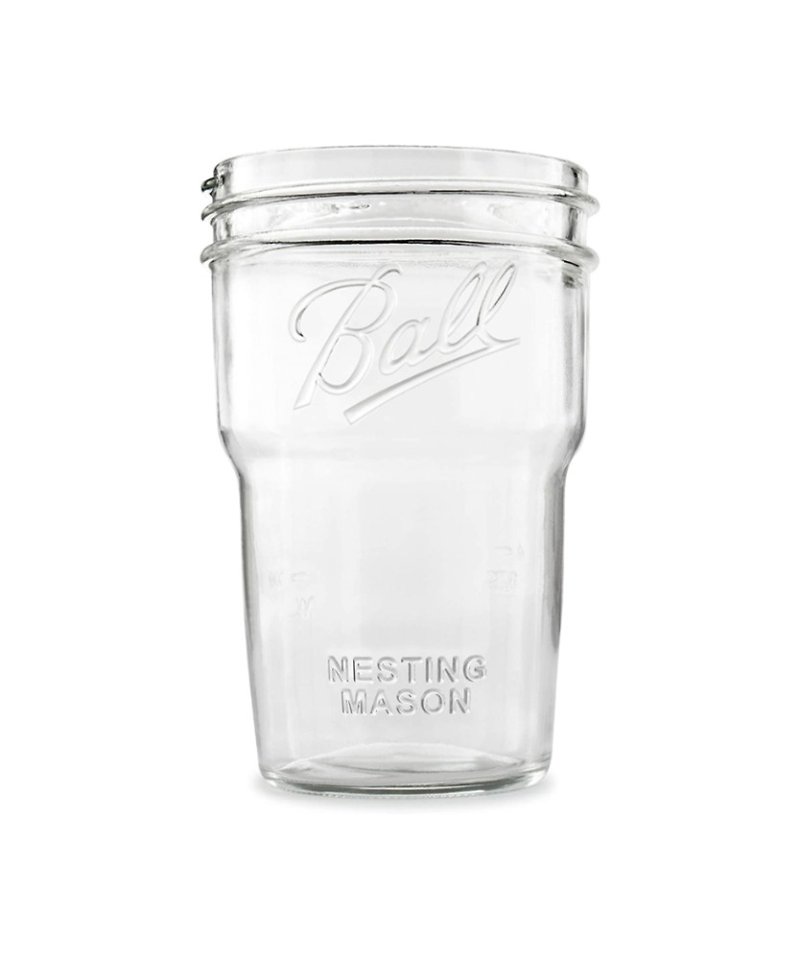 Ball 梅森罐 16oz 寬口疊疊罐(無附蓋) - 其他 - 玻璃 透明