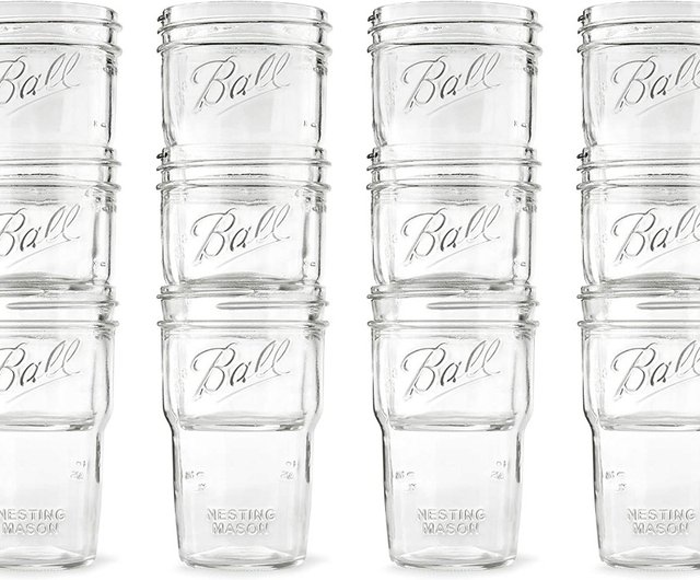 Ball Mason Jar Mason jar set _24oz wide mouth mug*2+ wide mouth straw cup  set*1 - Shop Tastelife Mugs - Pinkoi