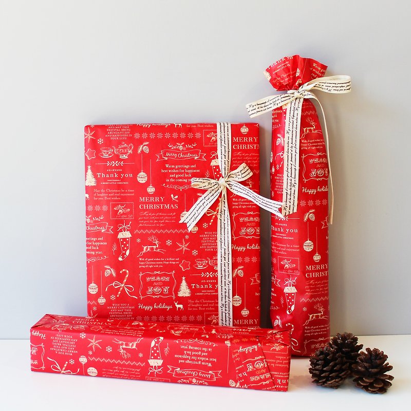Free wrapped Christmas gift exchange gift Xmas gift christmas present - ร่ม - กระดาษ หลากหลายสี