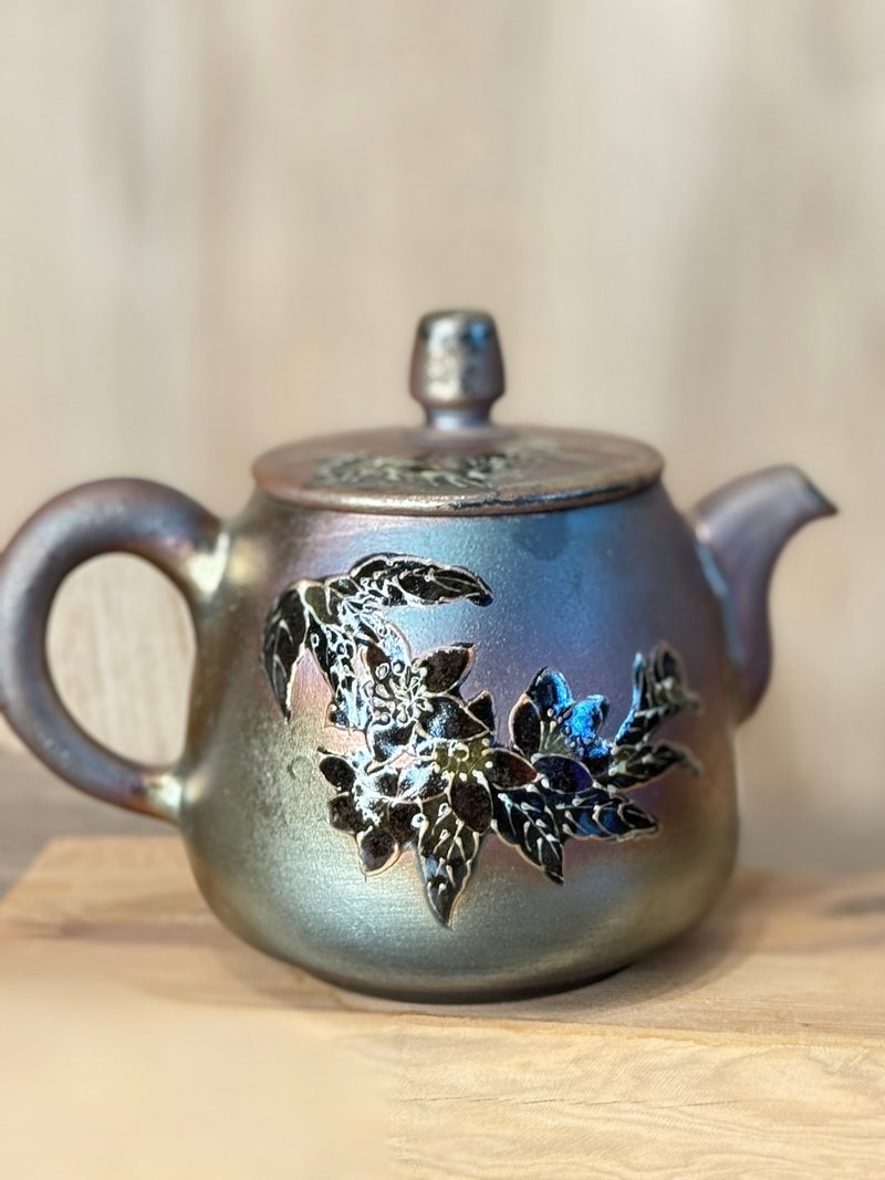 Glazed firewood kettle - Teapots & Teacups - Pottery 