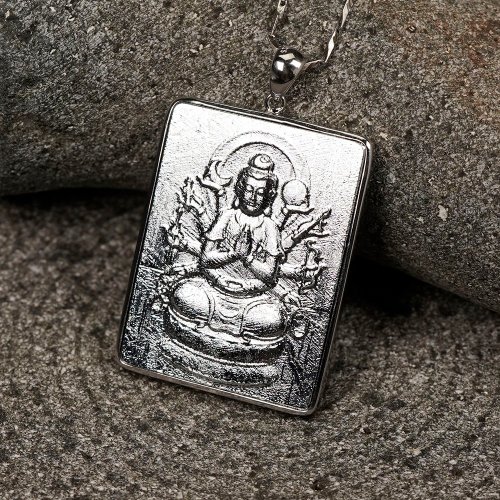 正佳珠寶 Gemsrich Jewelry 【正佳珠寶】天鐵 頂級天鐵隕石 千手千眼觀世音菩薩 隕石吊墜