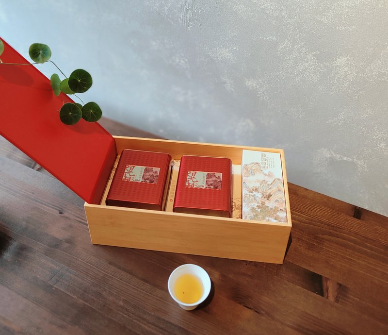 Flower end Yunxiang fragrant oolong tea 2 types of light and melodious New Year gift box - ชา - กระดาษ ขาว