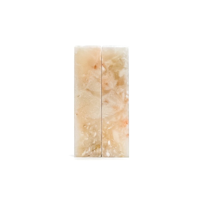 愛你一萬年 / 寶泥齋客製結婚/情人對章 - 精品老撾石 - 印章/印台 - 石頭 粉紅色
