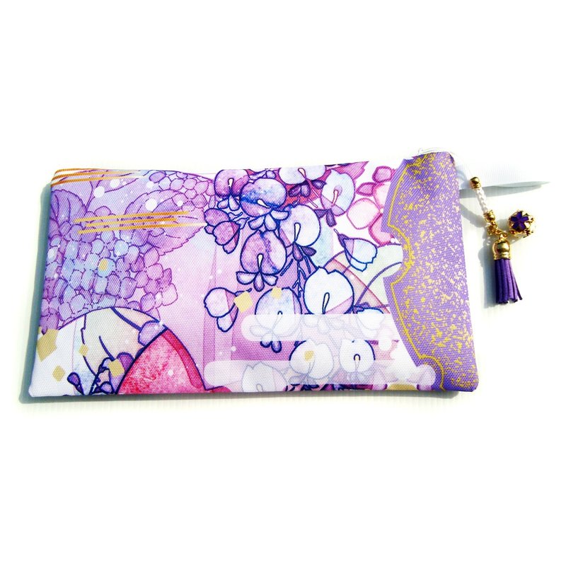 Universal Pencil ─ purple wind - Coin Purses - Cotton & Hemp Purple