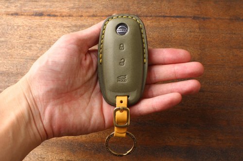 茶皮 Te Leather 茶皮 NISSAN kicks 汽車鑰匙套 sentra X-trail【客製化】