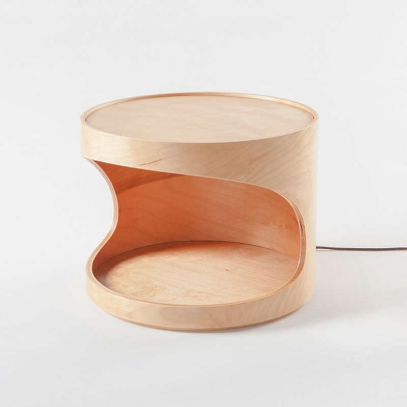 andMore wood circle furniture∣handmade wooden lighting side table∣touch three-stage dimming - Other Furniture - Wood 