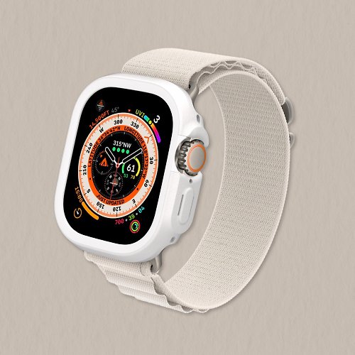 犀牛盾RHINOSHIELD Apple Watch Ultra/Ultra 2 邊框保護殼-經典白