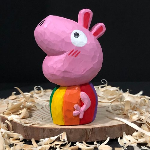 joeyonart Piggy Rainbow