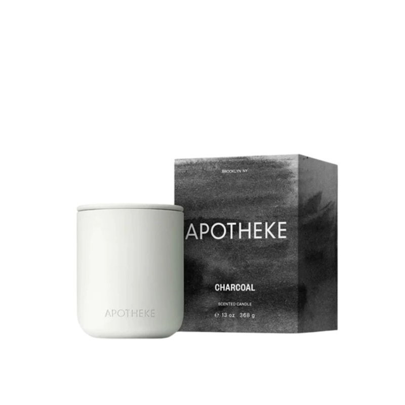 Apotheke 炭木雙芯陶瓷蠟燭【美國手工製造】 - 香氛/精油/擴香 - 精油 